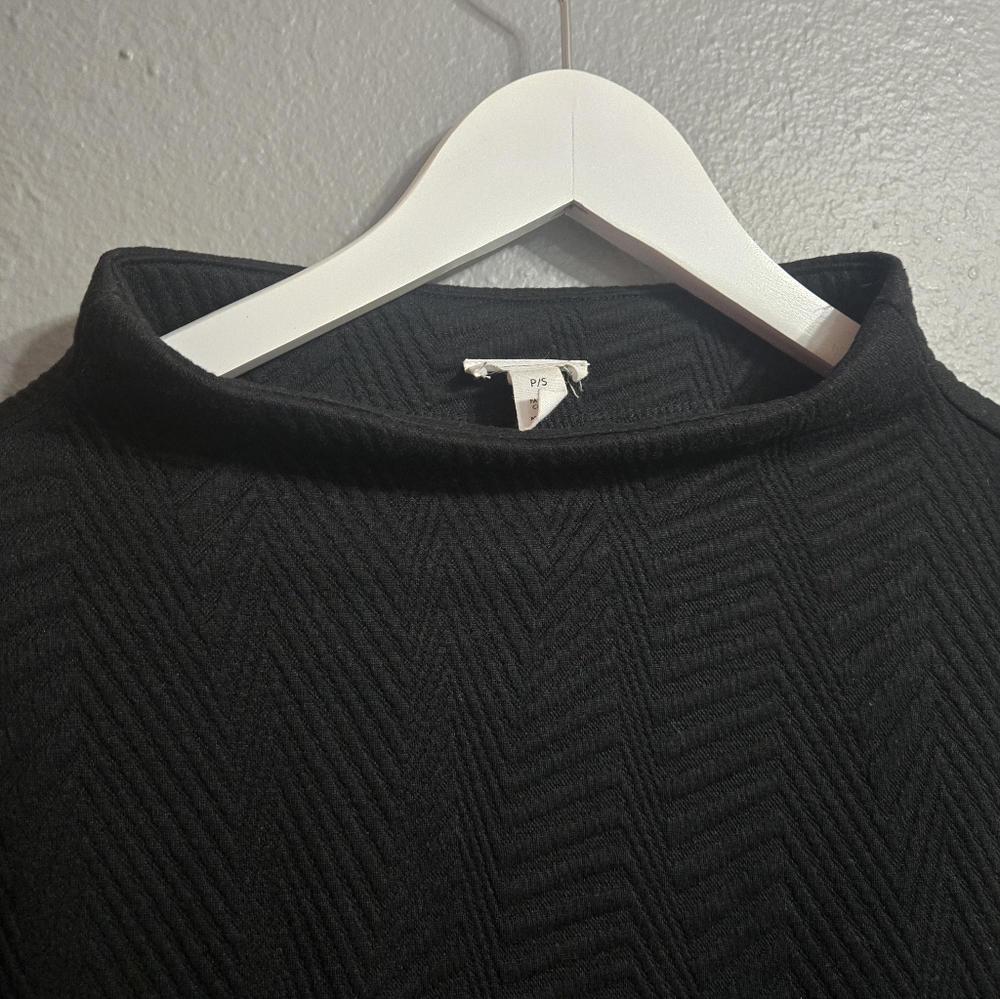 Tribal Funnel Neck Black Textured Dress Size Small - Picture 7 of 15
